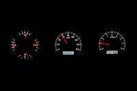 Dakota Digital VHX Gauge System Silver Alloy White | 1968-69 Oldsmobile Cutlass | Dakota Digital | 24943