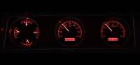 Dakota Digital VHX Gauge System Black Alloy Red | 1970-72 Oldsmobile Cutlass | Dakota Digital | 24946