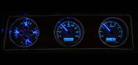 Dakota Digital VHX Gauge System Silver Alloy Blue | 1970-72 Oldsmobile Cutlass | Dakota Digital | 24948