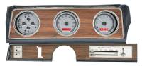 Dakota Digital VHX Gauge System Silver Alloy Red