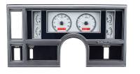Dakota Digital VHX Gauge System Silver Alloy Red