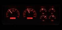 Dakota Digital VHX Gauge System Black Alloy Red | 1978-88 Oldsmobile Cutlass | Dakota Digital | 60041