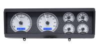 Dakota Digital VHX Gauge System Silver Alloy Blue