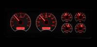 Dakota Digital VHX Gauge System Silver Alloy Red | 1978-88 Oldsmobile Cutlass | Dakota Digital | 60044