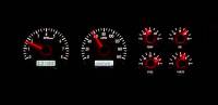Dakota Digital VHX Gauge System Silver Alloy White | 1978-88 Oldsmobile Cutlass | Dakota Digital | 60045