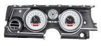 Dakota Digital VHX Gauge System Silver Alloy Red