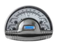 Dakota Digital VHX Gauge System Silver Alloy Blue