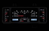 Dakota Digital VHX Gauge System Black Alloy White | 1940-47 Ford Truck/1940 Ford Car | Dakota Digital | 80004