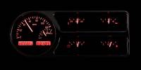 Dakota Digital VHX Gauge System Black Alloy Red | 1948-50 Ford Truck | Dakota Digital | 80013