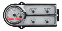 Dakota Digital VHX Gauge System Silver Alloy Red