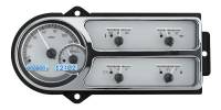 Dakota Digital VHX Gauge System Silver Alloy White