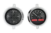 Dakota Digital VHX Gauge System Black Alloy Red