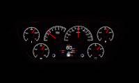 Dakota Digital HDX Gauge Series Black Alloy | 1953-55 Ford Truck | Dakota Digital | 80033