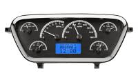 Dakota Digital VHX Gauge System Black Alloy Blue