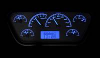 Dakota Digital VHX Gauge System Black Alloy Blue | 1953-55 Ford Truck | Dakota Digital | 80027