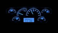 Dakota Digital VHX Gauge System Silver Alloy Blue | 1953-55 Ford Truck | Dakota Digital | 80030