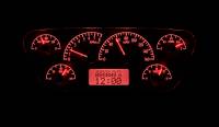 Dakota Digital VHX Gauge System Silver Alloy Red | 1953-55 Ford Truck | Dakota Digital | 80031