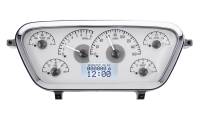 Dakota Digital VHX Gauge System Silver Alloy White