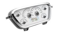 Dakota Digital VHX Gauge System Silver Alloy Red | 1953-55 Ford Truck | Dakota Digital | 80032