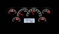Dakota Digital VHX Gauge System Silver Alloy Red | 1953-55 Ford Truck | Dakota Digital | 80032