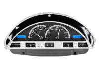 Dakota Digital VHX Gauge System Black Alloy Blue