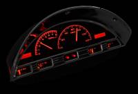 Dakota Digital VHX Gauge System Black Alloy Red | 1956 Ford Truck | Dakota Digital | 80038
