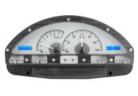 Dakota Digital VHX Gauge System Silver Alloy Blue | 1956 Ford Truck | Dakota Digital | 80040