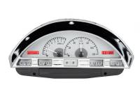 Dakota Digital VHX Gauge System Silver Alloy Red