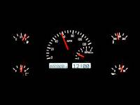Dakota Digital VHX Gauge System Black Alloy Red | 1957-60 Ford Truck | Dakota Digital | 80049