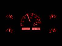 Dakota Digital VHX Gauge System Silver Alloy Red | 1957-60 Ford Truck | Dakota Digital | 80051