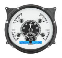 Dakota Digital VHX Gauge System Silver Alloy Blue | 1961-66 Ford Truck | Dakota Digital | 80057