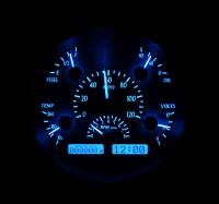 Dakota Digital VHX Gauge System Silver Alloy Blue | 1961-66 Ford Truck | Dakota Digital | 80057