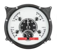 Dakota Digital VHX Gauge System Silver Alloy Red | 1961-66 Ford Truck | Dakota Digital | 80058