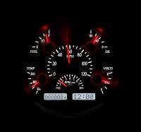 Dakota Digital VHX Gauge System Silver Alloy White | 1961-66 Ford Truck | Dakota Digital | 80059