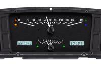 Dakota Digital VHX Gauge System Black Alloy White | 1965-66 Ford Custom Cab Truck | Dakota Digital | 80065