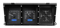 Dakota Digital VHX Gauge System Black Alloy Blue