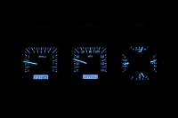 Dakota Digital VHX Gauge System Silver Alloy Blue | 1973-79 Ford Truck | Dakota Digital | 80084