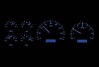 Dakota Digital VHX Gauge System Silver Alloy Blue | 1987-91 Ford Truck | Dakota Digital | 80100