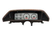 Dakota Digital VHX Gauge System Silver Alloy Red