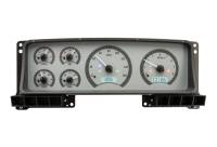 Dakota Digital VHX Gauge System Silver Alloy White | 1987-91 Ford Truck | Dakota Digital | 80102