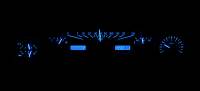Dakota Digital VHX Gauge System Black Alloy Blue | 1964-65 Ford Falcon | Dakota Digital | 80112