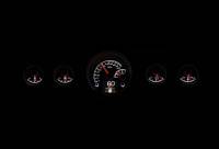 Dakota Digital HDX Gauge System Black Alloy | 1965-66 Ford Mustang | Dakota Digital | 80130