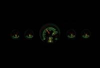 Dakota Digital HDX Gauge System Black Alloy | 1965-66 Ford Mustang | Dakota Digital | 80130