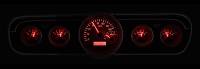 Dakota Digital VHX Gauge System Silver Alloy Red | 1965-66 Ford Mustang | Dakota Digital | 80128