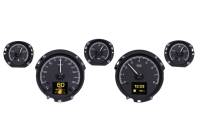 Dakota Digital HDX Gauge System Black Alloy | 1967-68 Ford Mustang | Dakota Digital | 80142