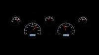 Dakota Digital VHX Gauge System Black Alloy White | 1967-68 Ford Mustang | Dakota Digital | 80138