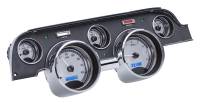 Dakota Digital VHX Gauge System Silver Alloy Blue | 1967-68 Ford Mustang | Dakota Digital | 80139