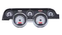 Dakota Digital VHX Gauge System Silver Alloy Red