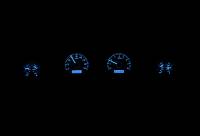 Dakota Digital VHX Gauge System Silver Alloy Blue | 1969-70 Ford Mustang | Dakota Digital | 80149