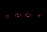 Dakota Digital VHX Gauge System Silver Alloy Red | 1969-70 Ford Mustang | Dakota Digital | 80140